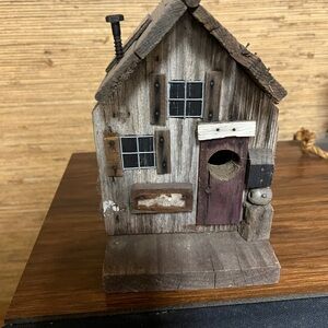 Wooden bird house. Never used.